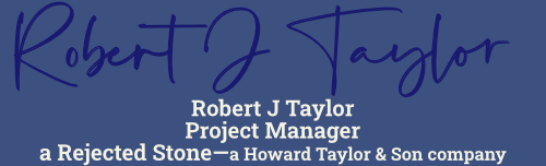 Robert J Taylor signature
Project Manager
a Rejected Stone
Key words in bible