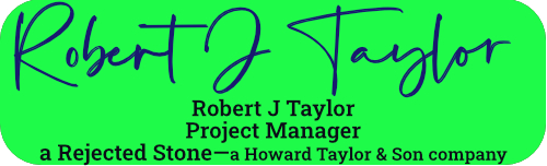 Robert J Taylor signature.  Christian SEO services and free church advertising help available
